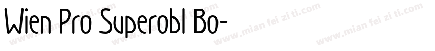 Wien Pro Superobl Bo字体转换